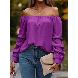 Women Solid Off-Shoulder Top