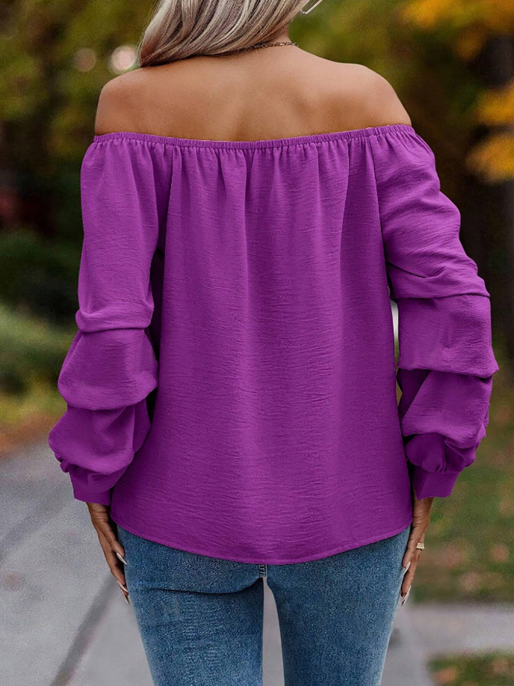 Women Solid Off-Shoulder Top