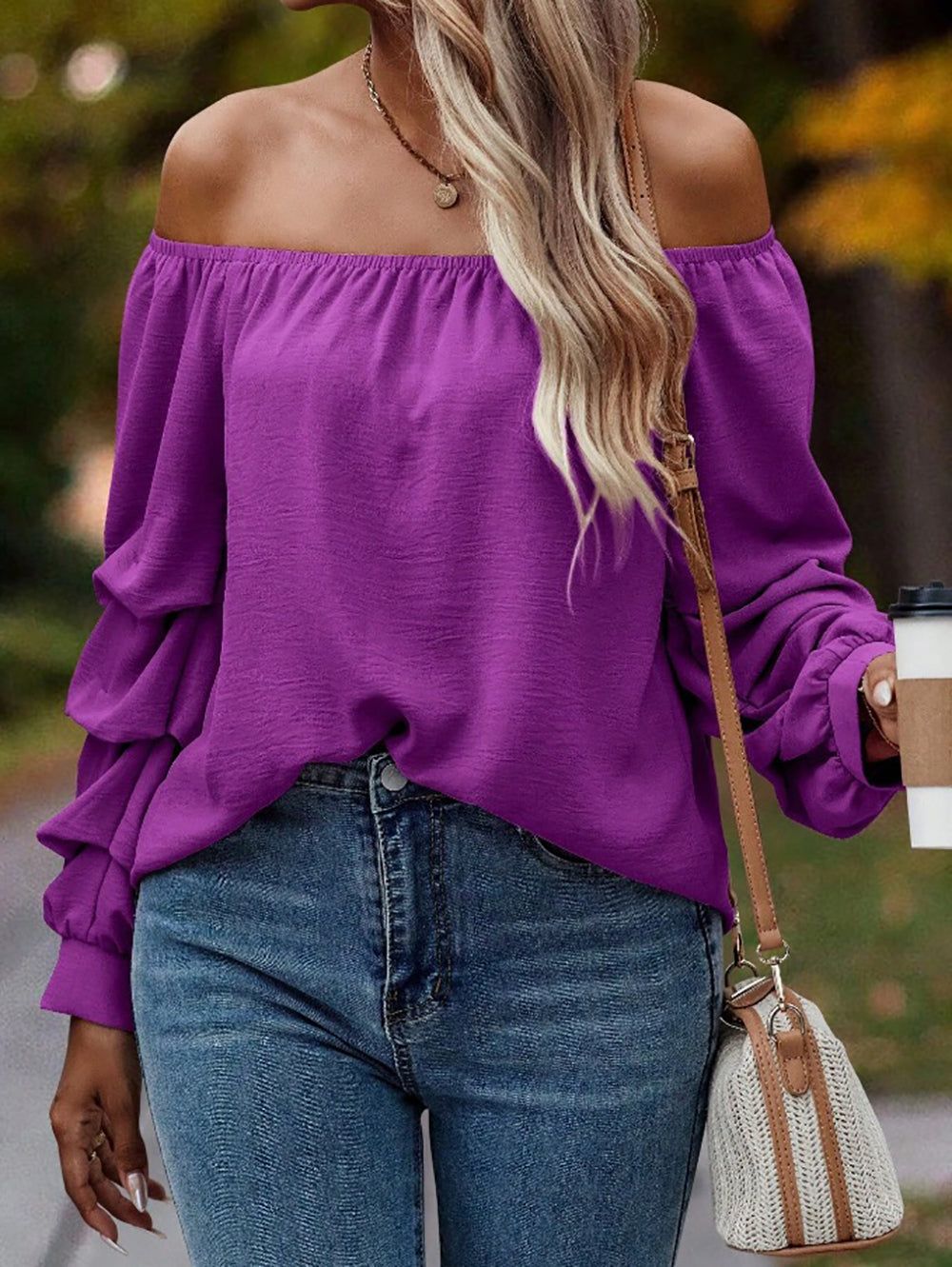 Women Solid Off-Shoulder Top