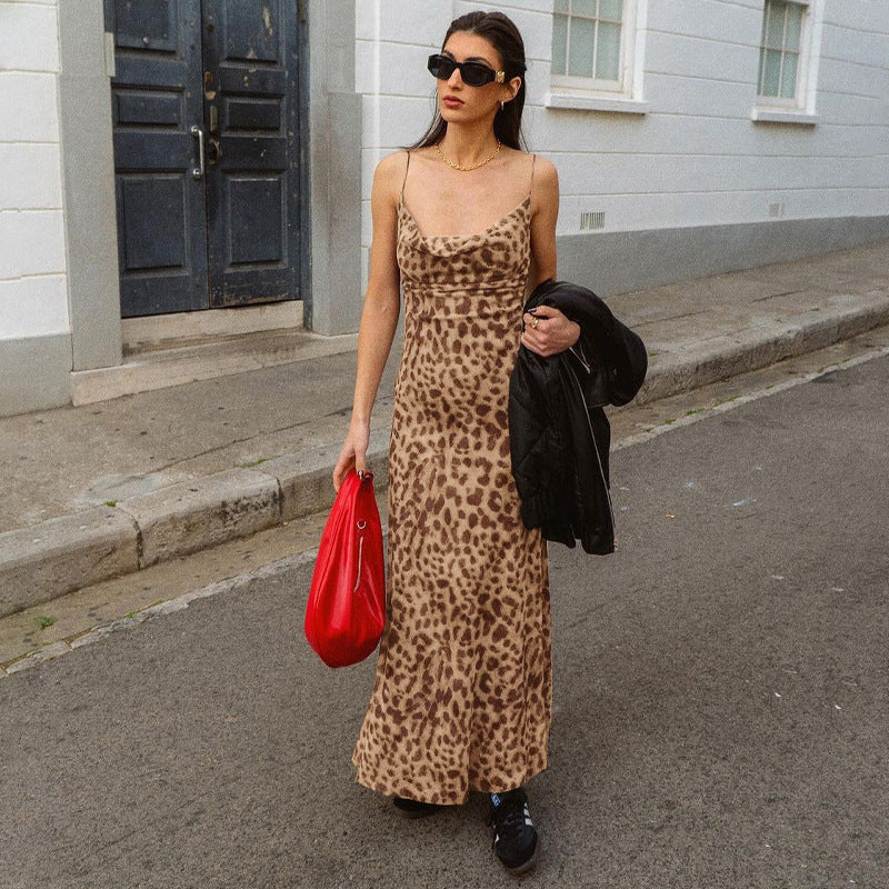 Women Animal Printed Maxi Dress