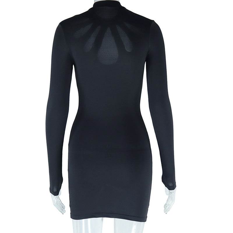 Cut-Out Bodycon Mini Dress