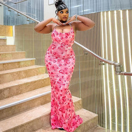 Print Bodycon Maxi Dress