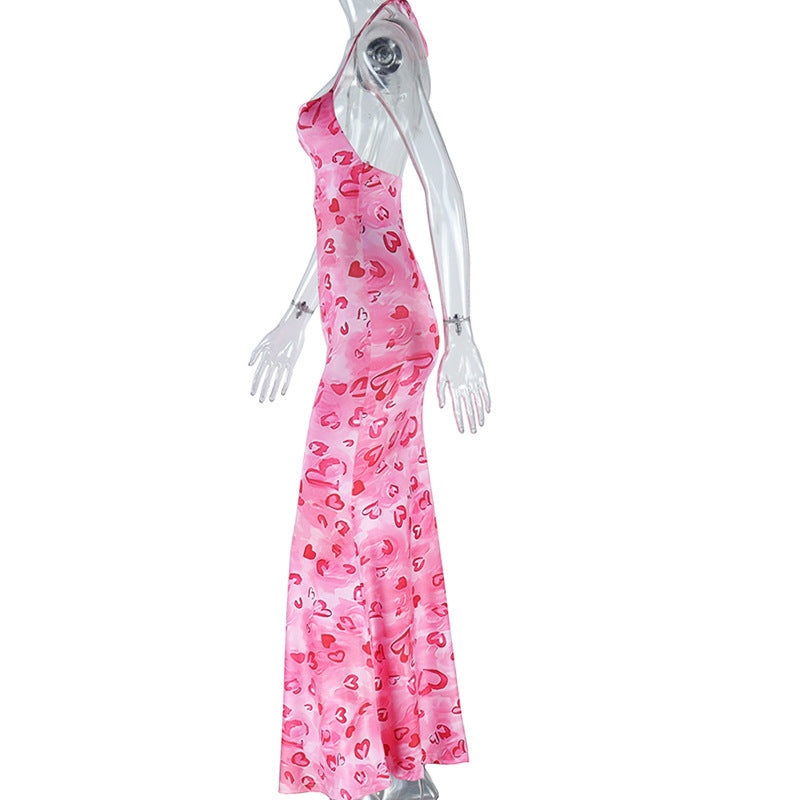 Print Bodycon Maxi Dress