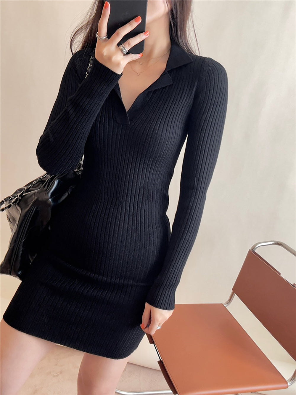 Women Scuba Bodycon Dress