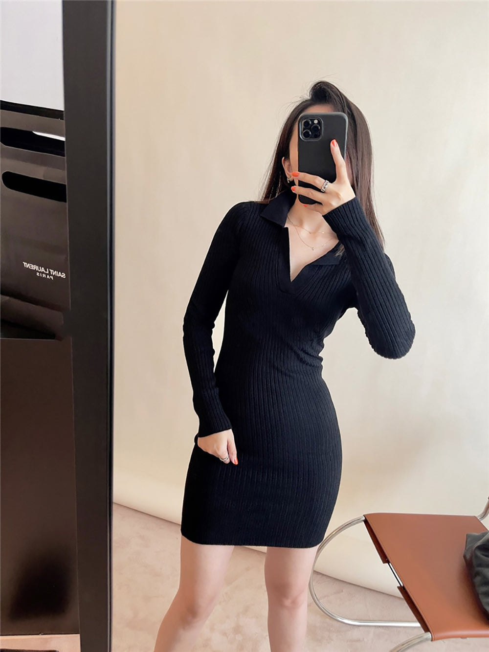 Women Scuba Bodycon Dress