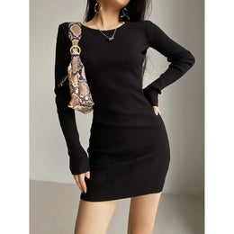 Solid Cutout Bodycon Dress