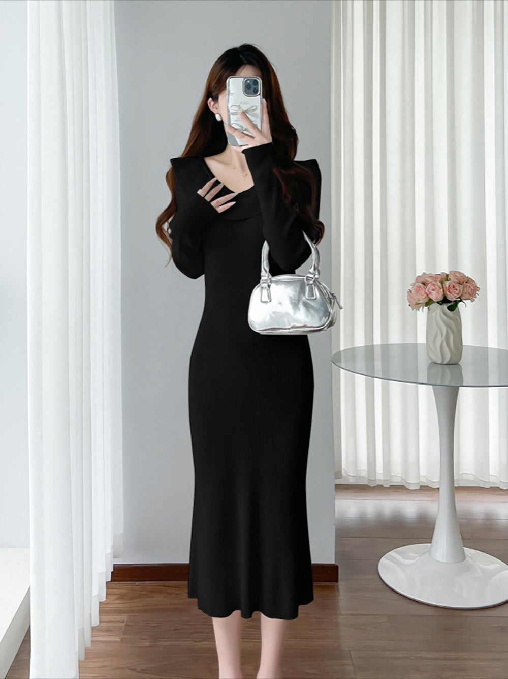 A-Line Midi Dress