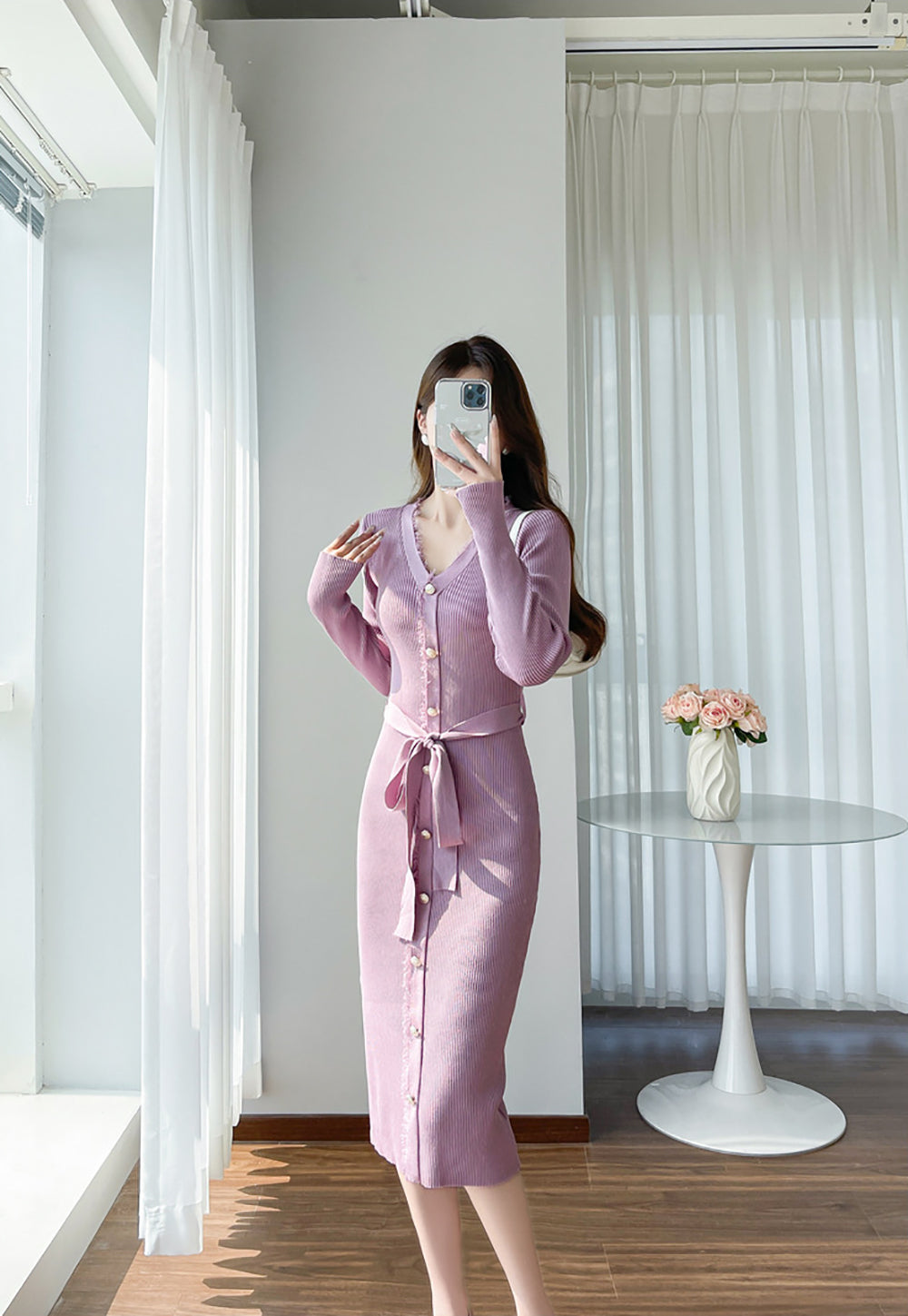 Women Bodycon Midi Dress