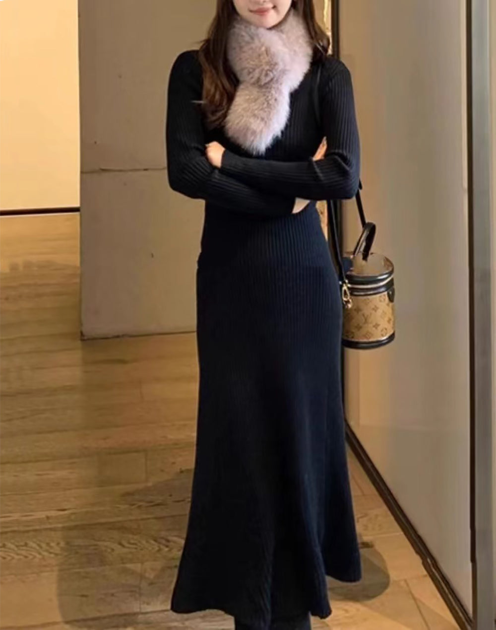 Long Sleeves Maxi Dress