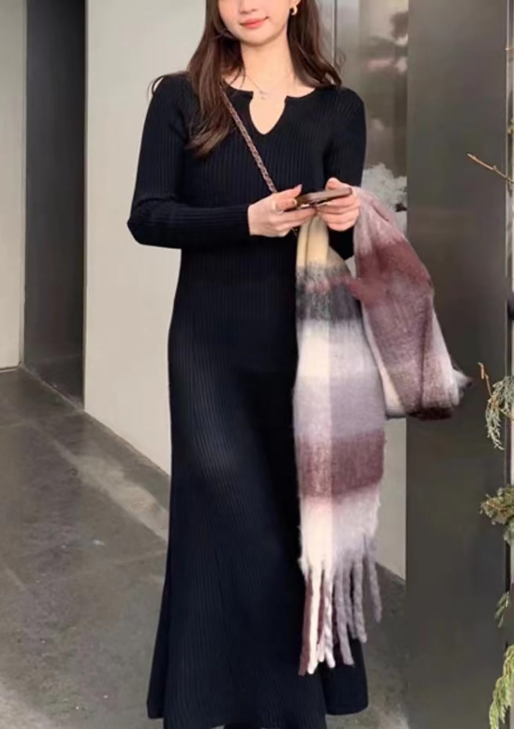 Long Sleeves Maxi Dress