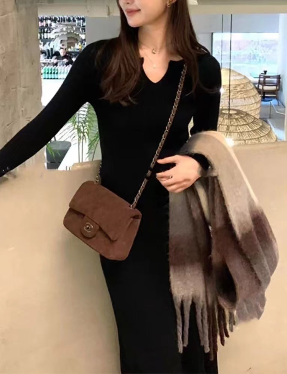 Long Sleeves Maxi Dress