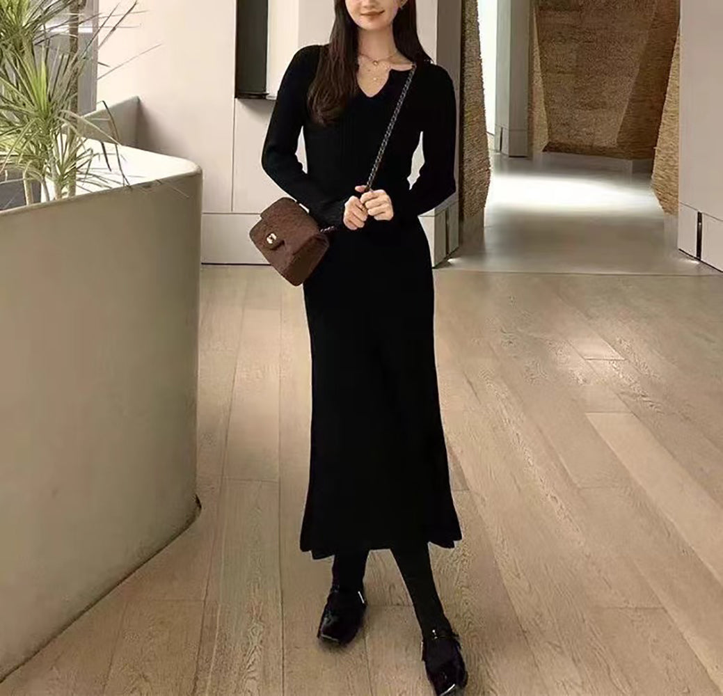 Long Sleeves Maxi Dress