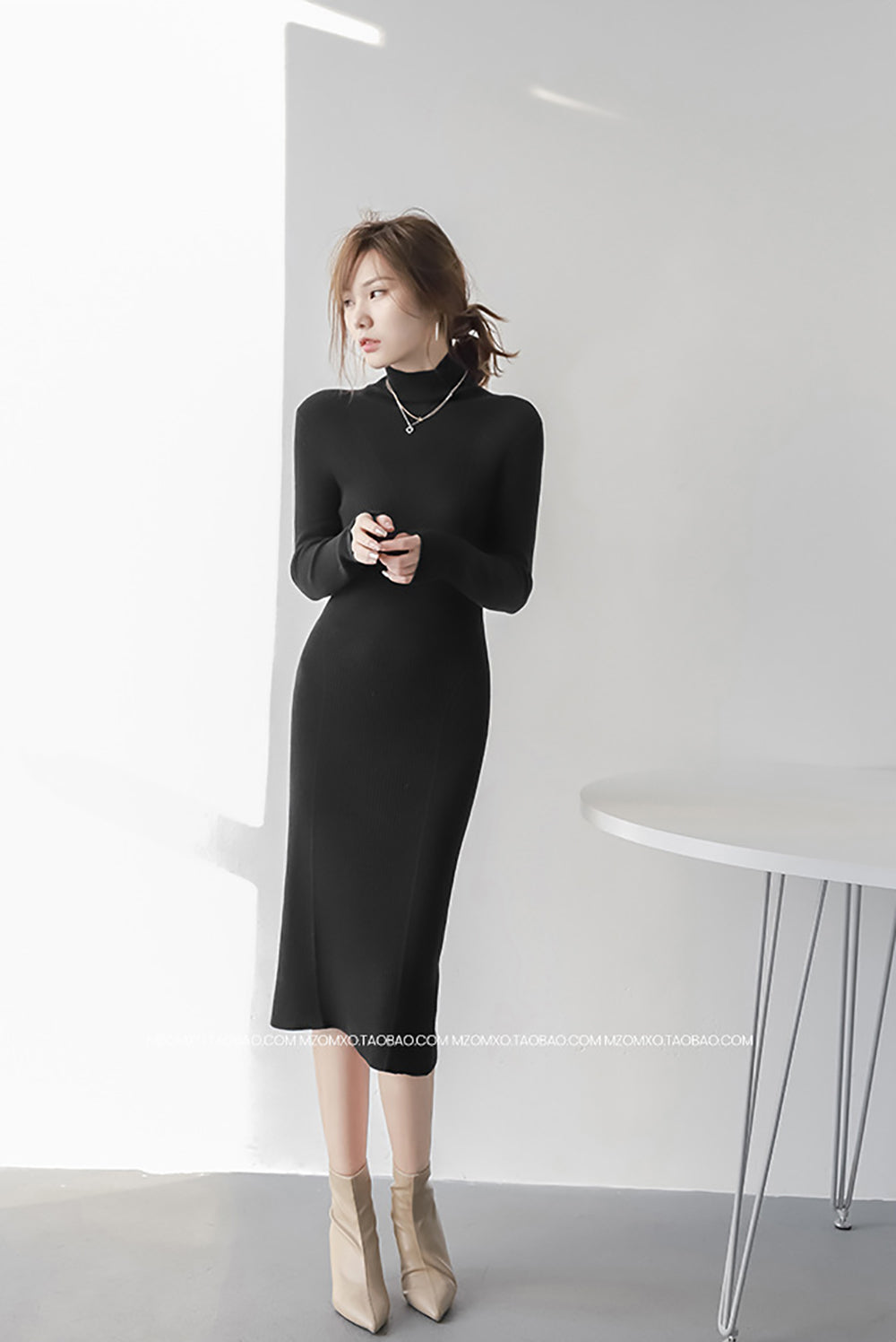 Women Bodycon Midi Dress