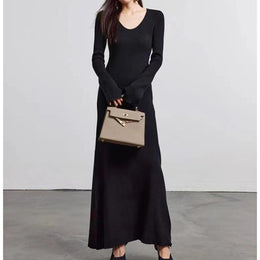 Women Scuba Bodycon Maxi Dress