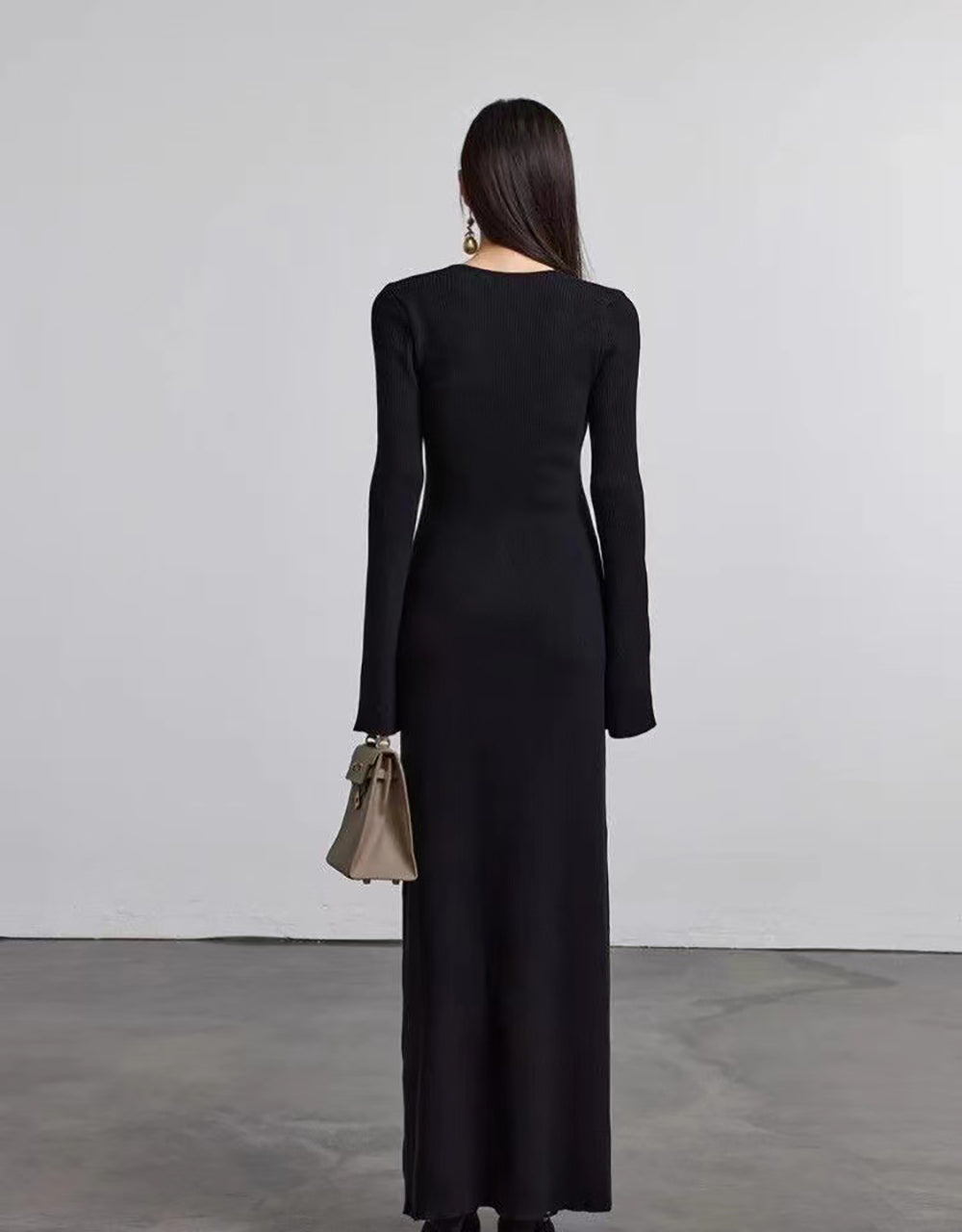 Women Scuba Bodycon Maxi Dress