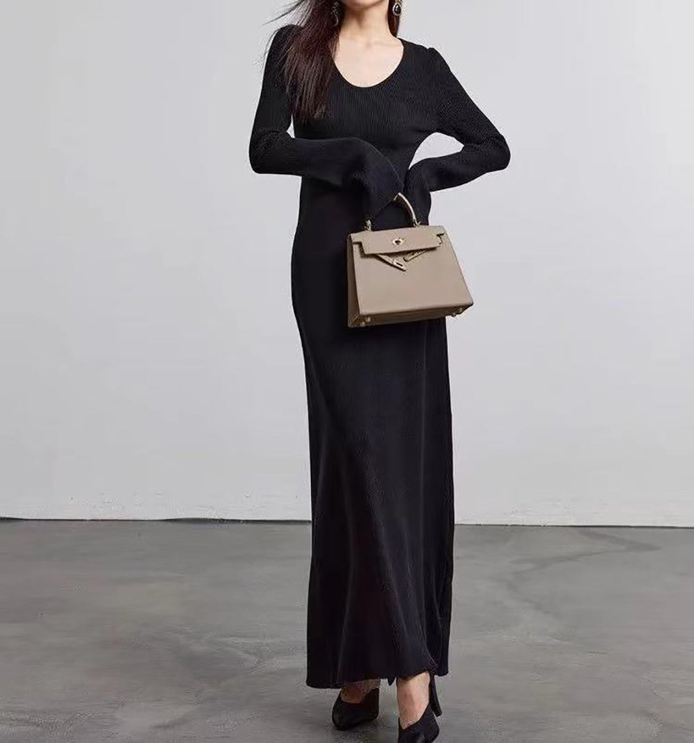 Women Scuba Bodycon Maxi Dress