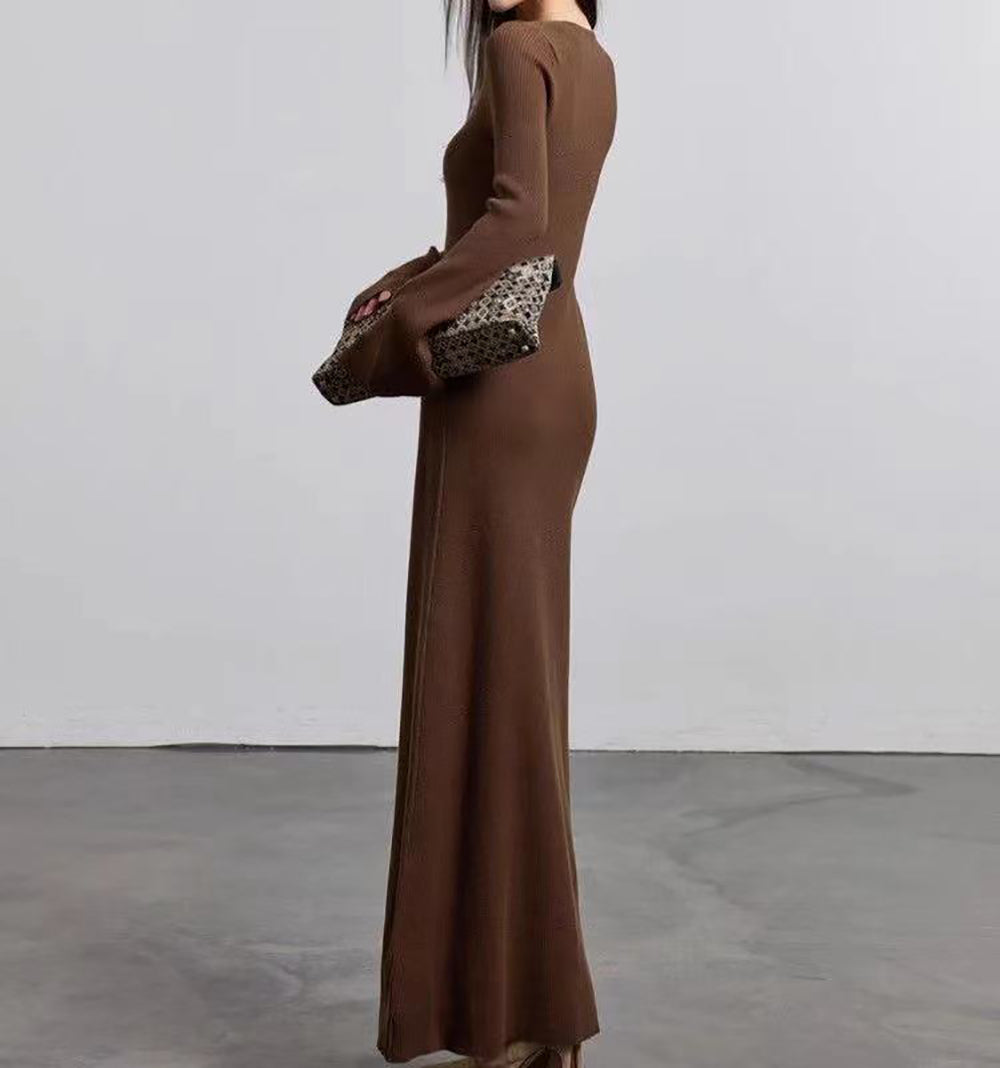 Women V-Neck Maxi Dress