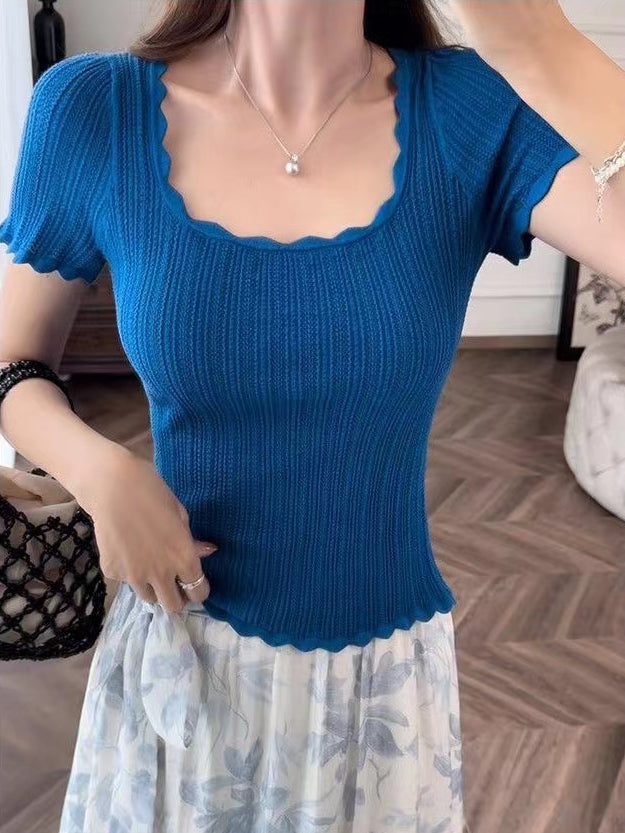 Women Square Neck Regular Top