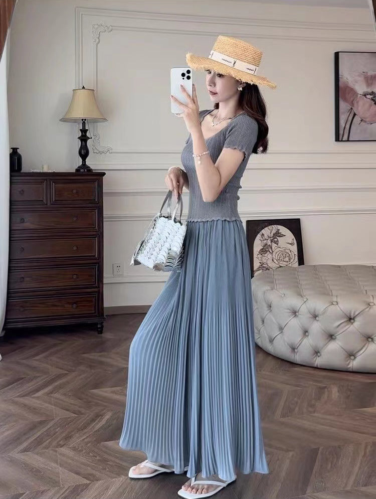 Women Ribbed Scoop Neck Regular Top