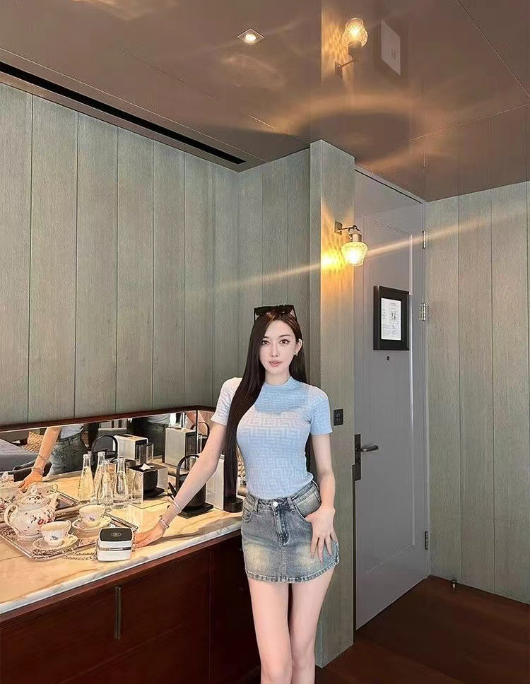 Women Geometric Printed Round Neck Regular Top