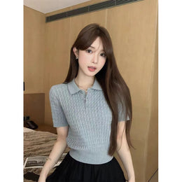 Women Grey Solid Regular Top