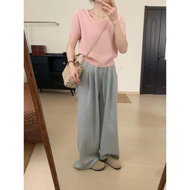 StyleCast Women Ribbed Scoop Neck Top