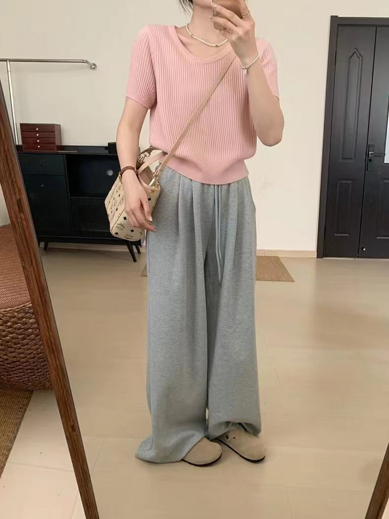StyleCast Women Ribbed Scoop Neck Top