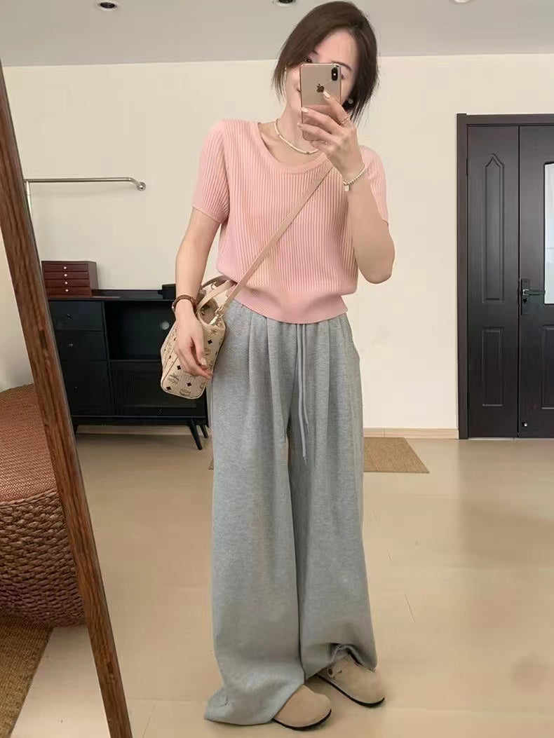 StyleCast Women Ribbed Scoop Neck Top