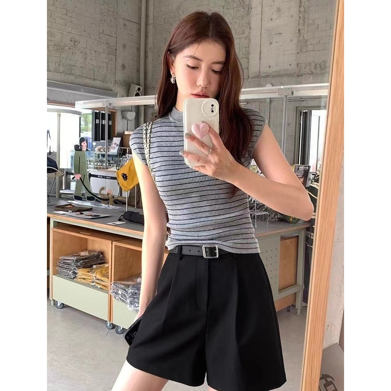 Striped Fitted Top