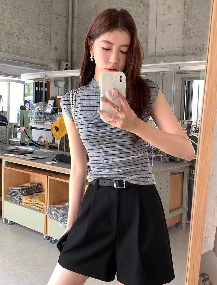 Striped Fitted Top