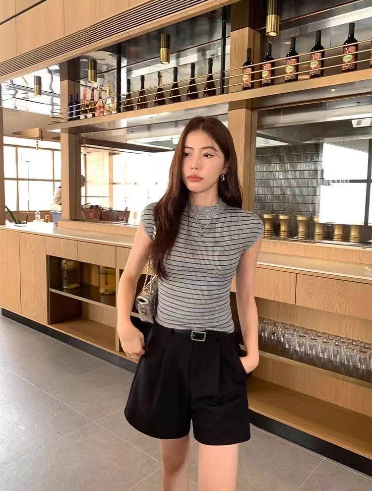Striped Fitted Top
