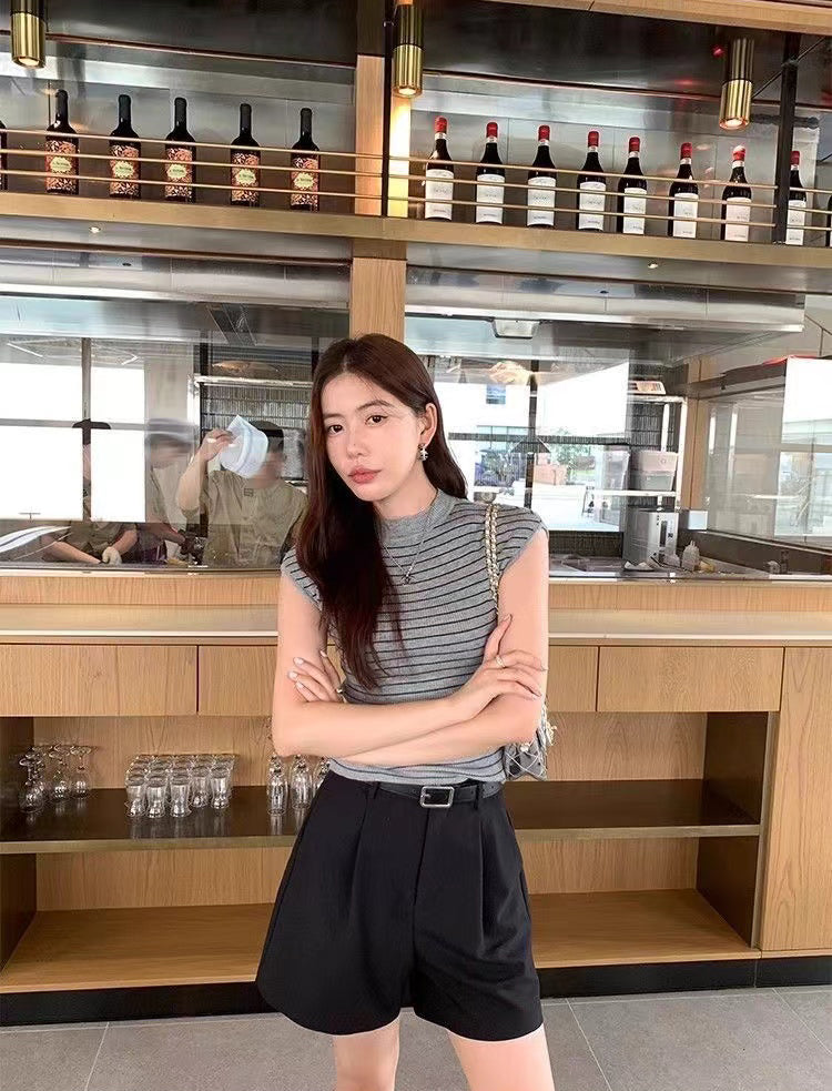 Striped Fitted Top