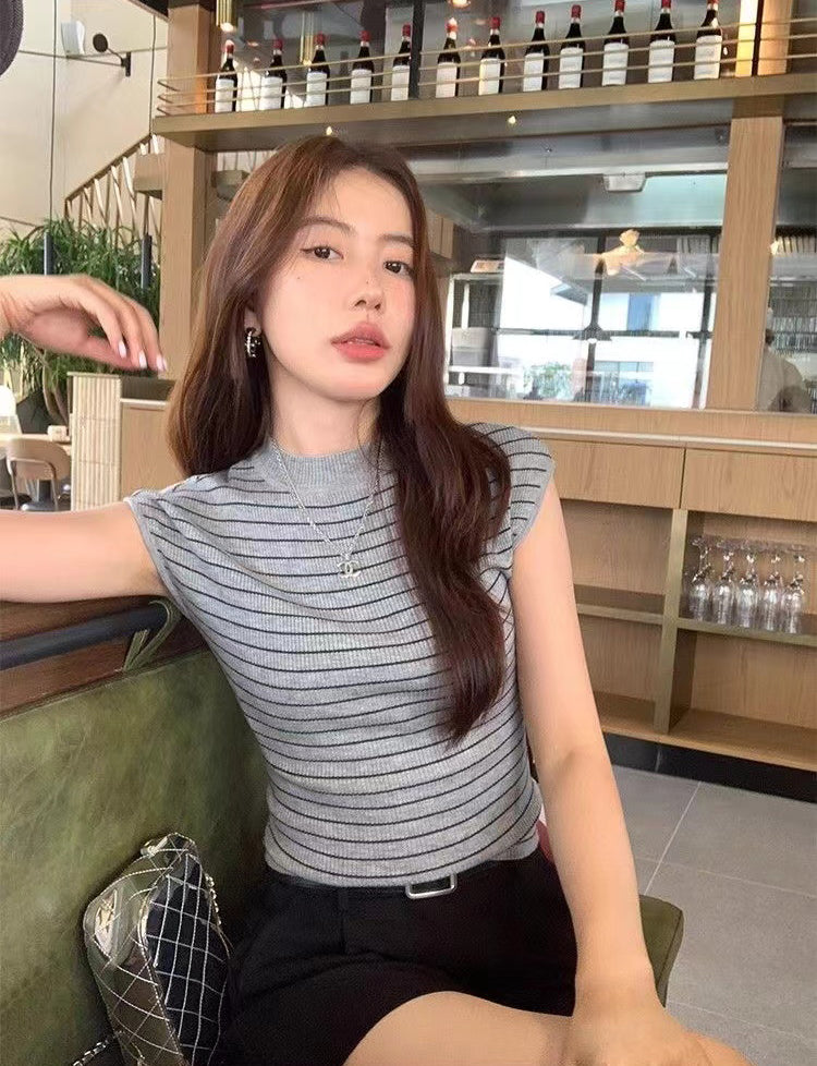 Striped Fitted Top