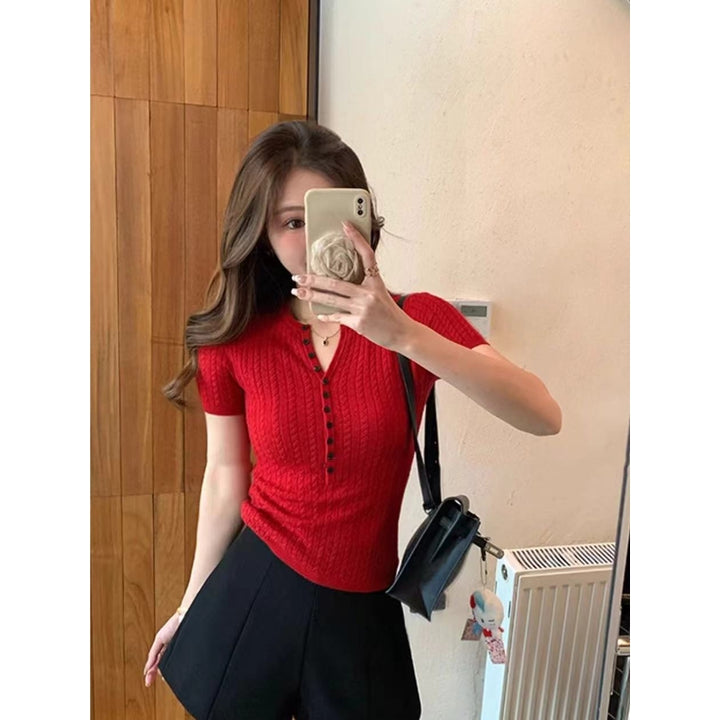 Women V-Neck Top
