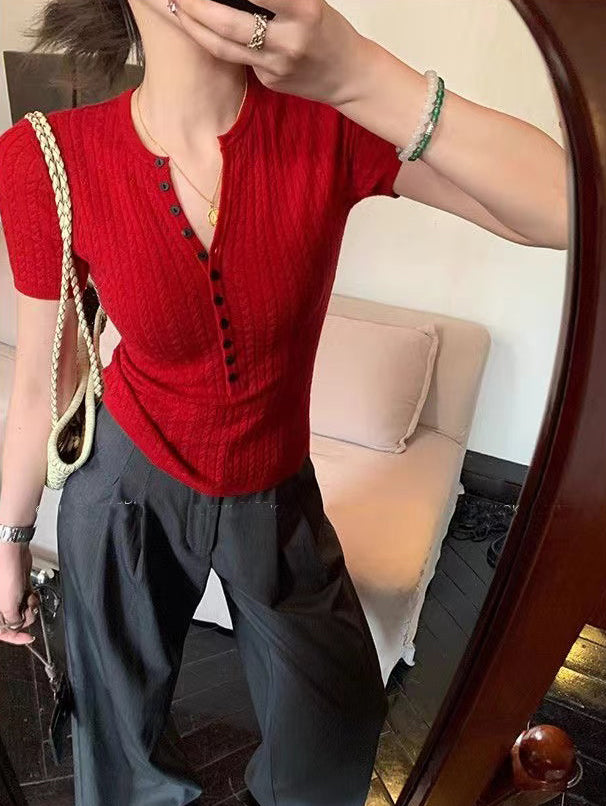 Women V-Neck Top