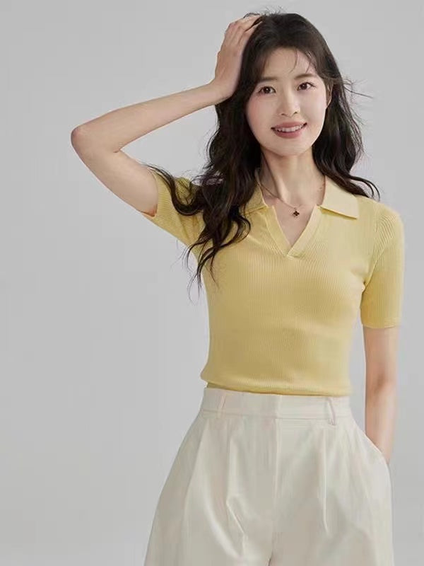Women Regular Shirt Collar Top