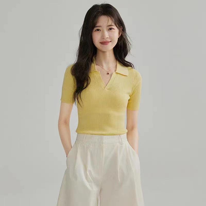 Women Regular Shirt Collar Top
