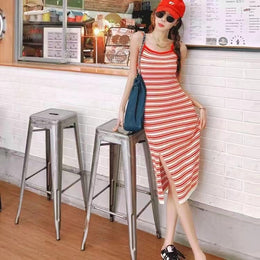 Women Striped A-Line Dress
