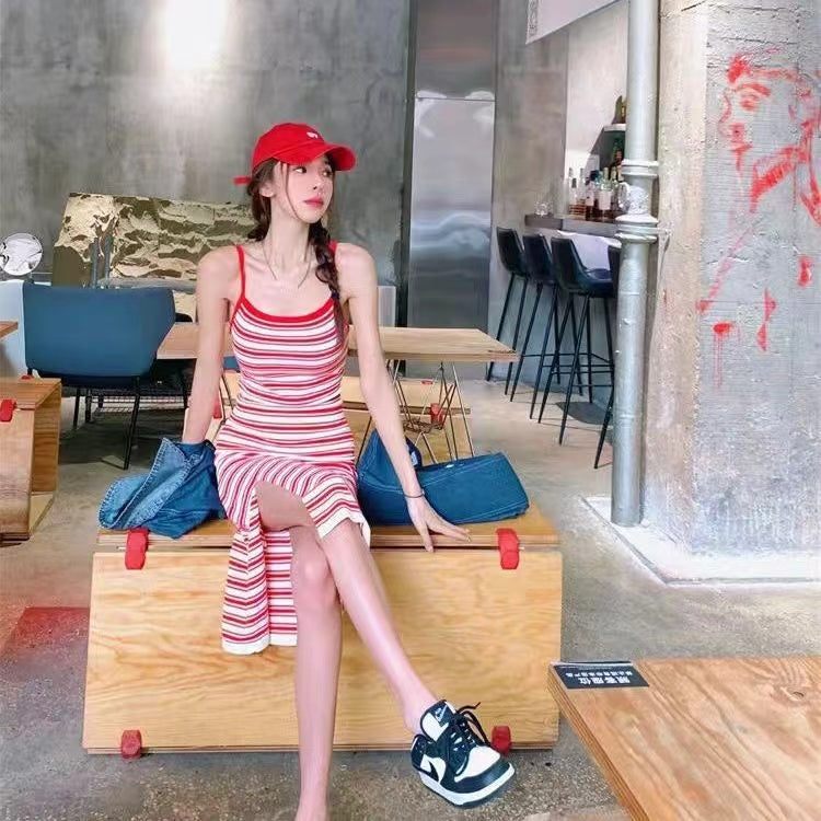 Women Striped A-Line Dress