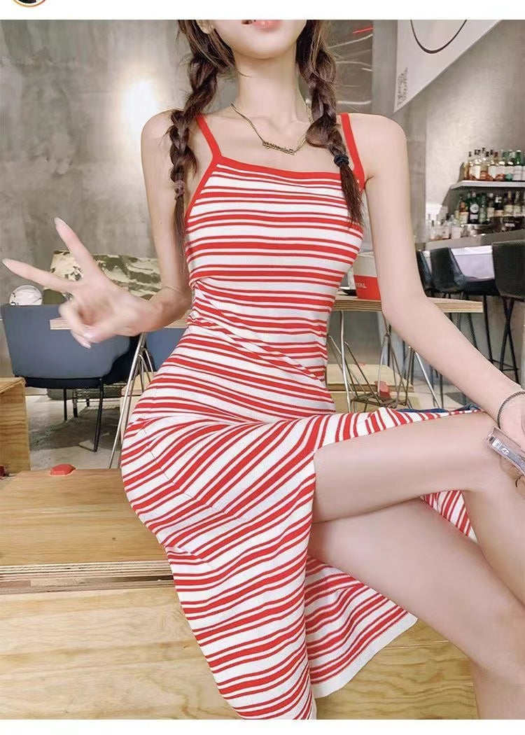 Women Striped A-Line Dress