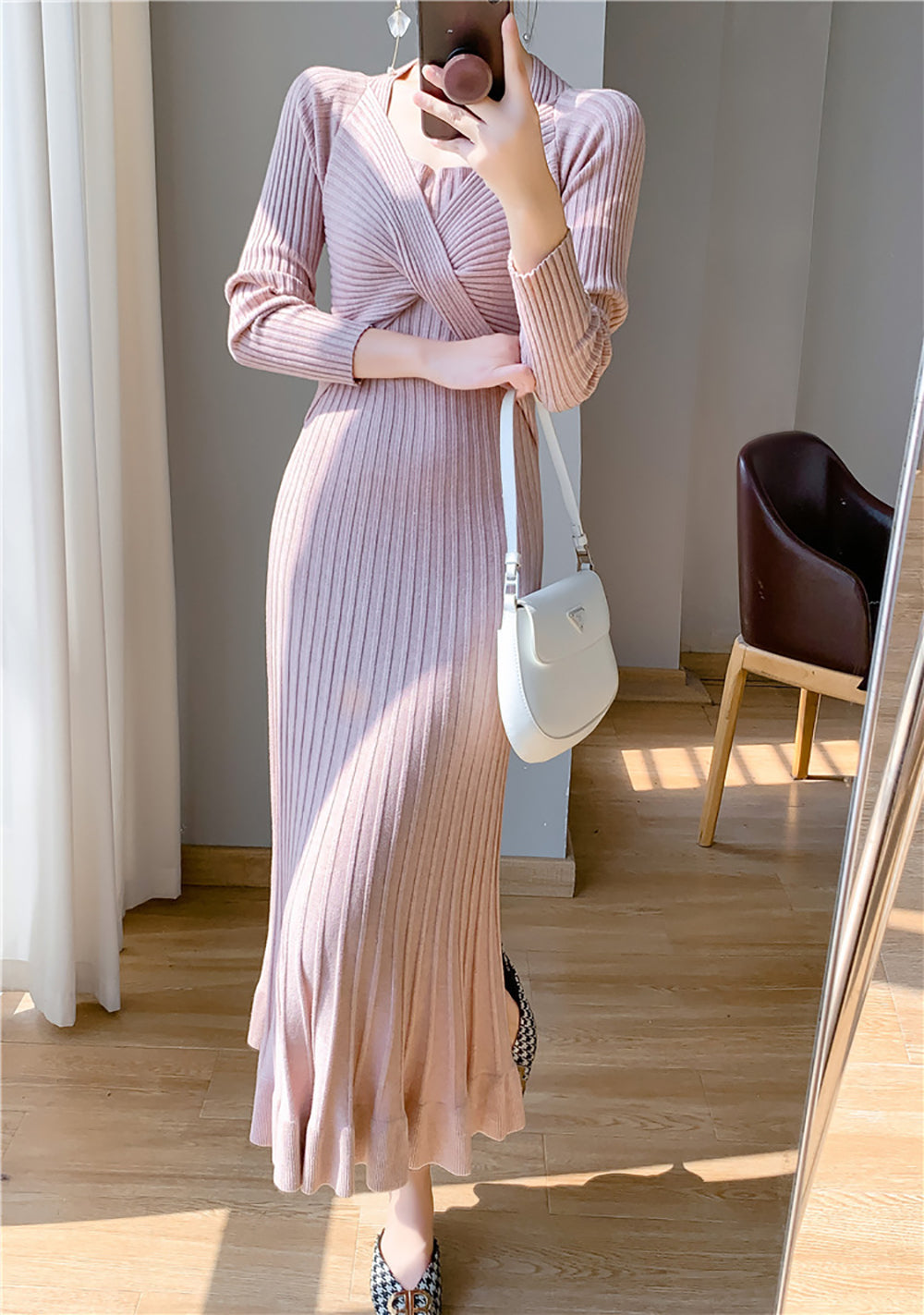 Women A-Line Midi Dress