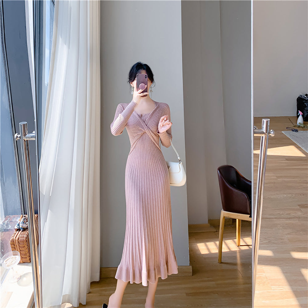 Women A-Line Midi Dress