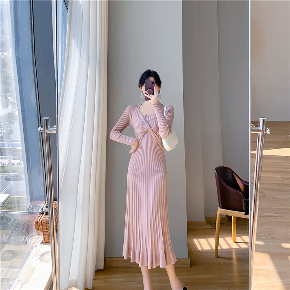 Women A-Line Midi Dress