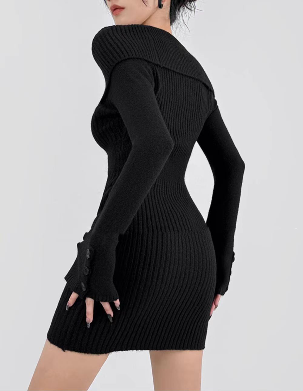 Women Off-Shoulder Bodycon Dress