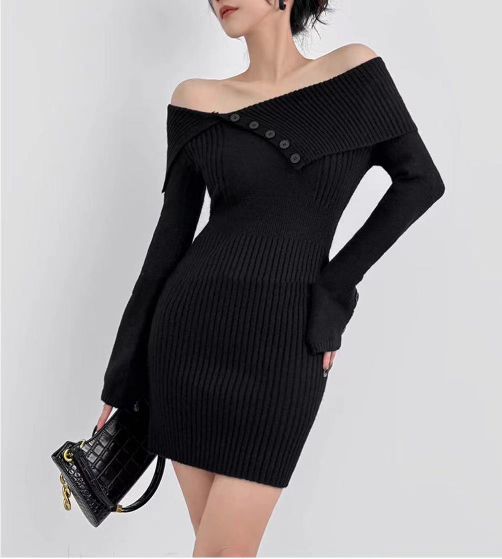 Women Off-Shoulder Bodycon Dress