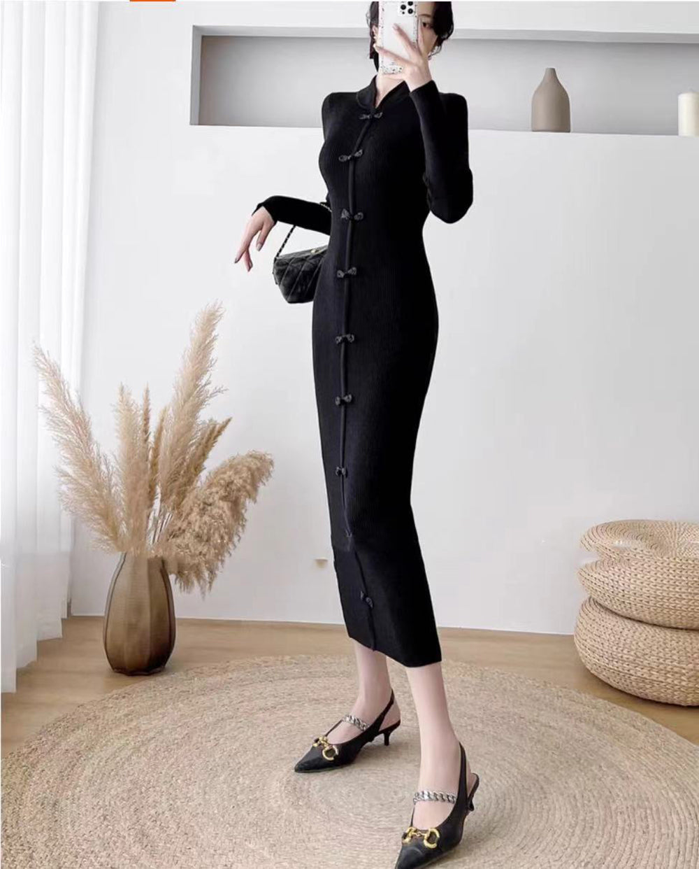 Women Bodycon Midi Dress