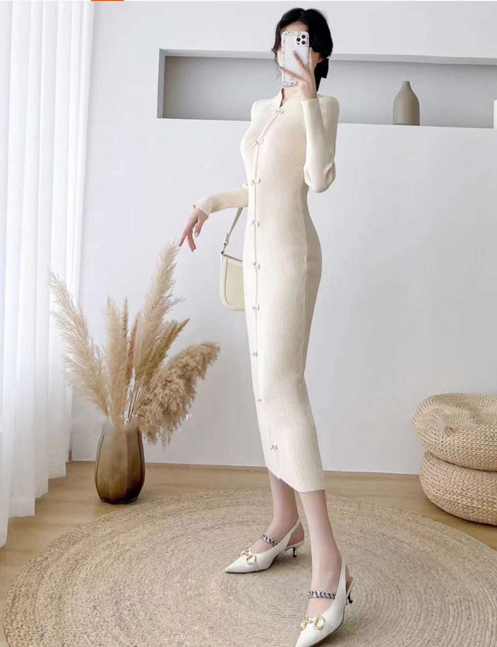 Women Bodycon Midi Dress