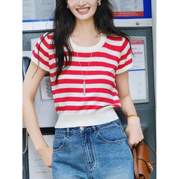 Women Horizontal Striped Top