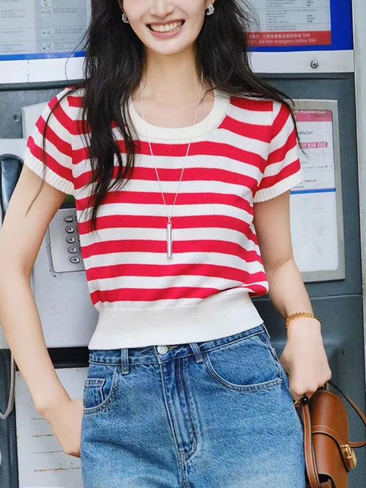 Women Horizontal Striped Top