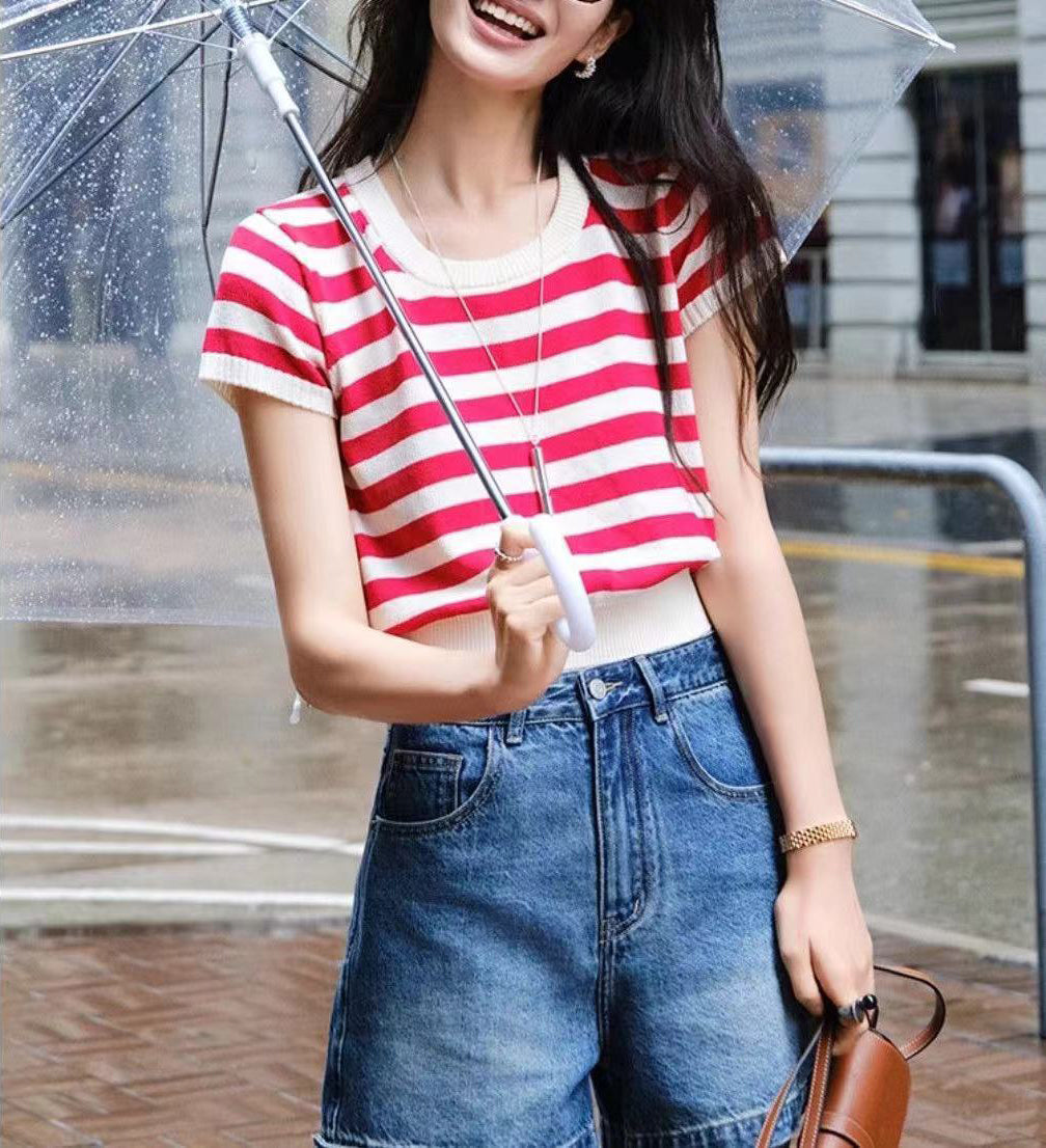 Women Horizontal Striped Top